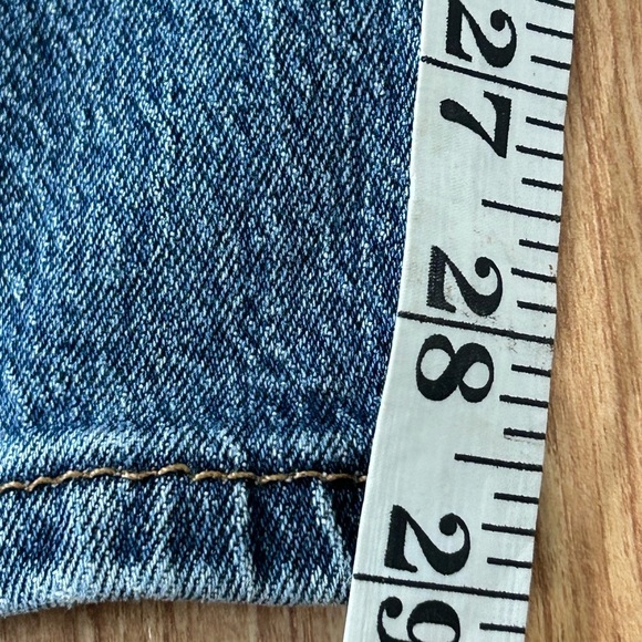 Levi's 505 Blue Straight-Leg Jeans Classic Denim Sz 38/29 - Picture 6 of 7